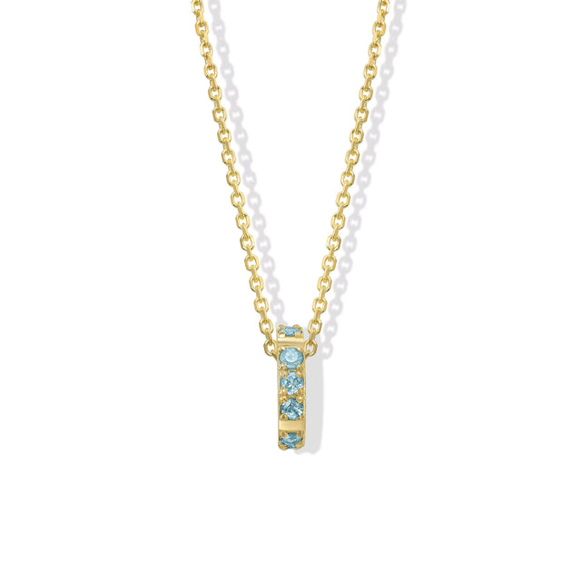 MONTH NECKLACE, MARCH, Packshot, Yellow Gold