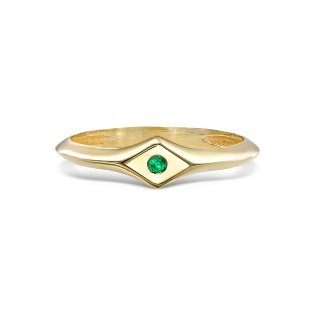 MONTH RING, MAY, Packshot, Yellow Gold