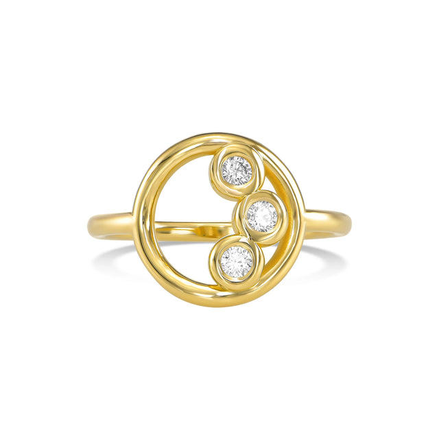 ADELE RING, Packshot, Yellow Gold