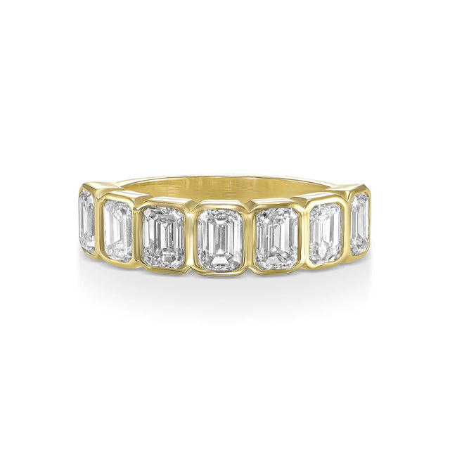 EMERALD ECHO RING, Packshot, Yellow Gold
