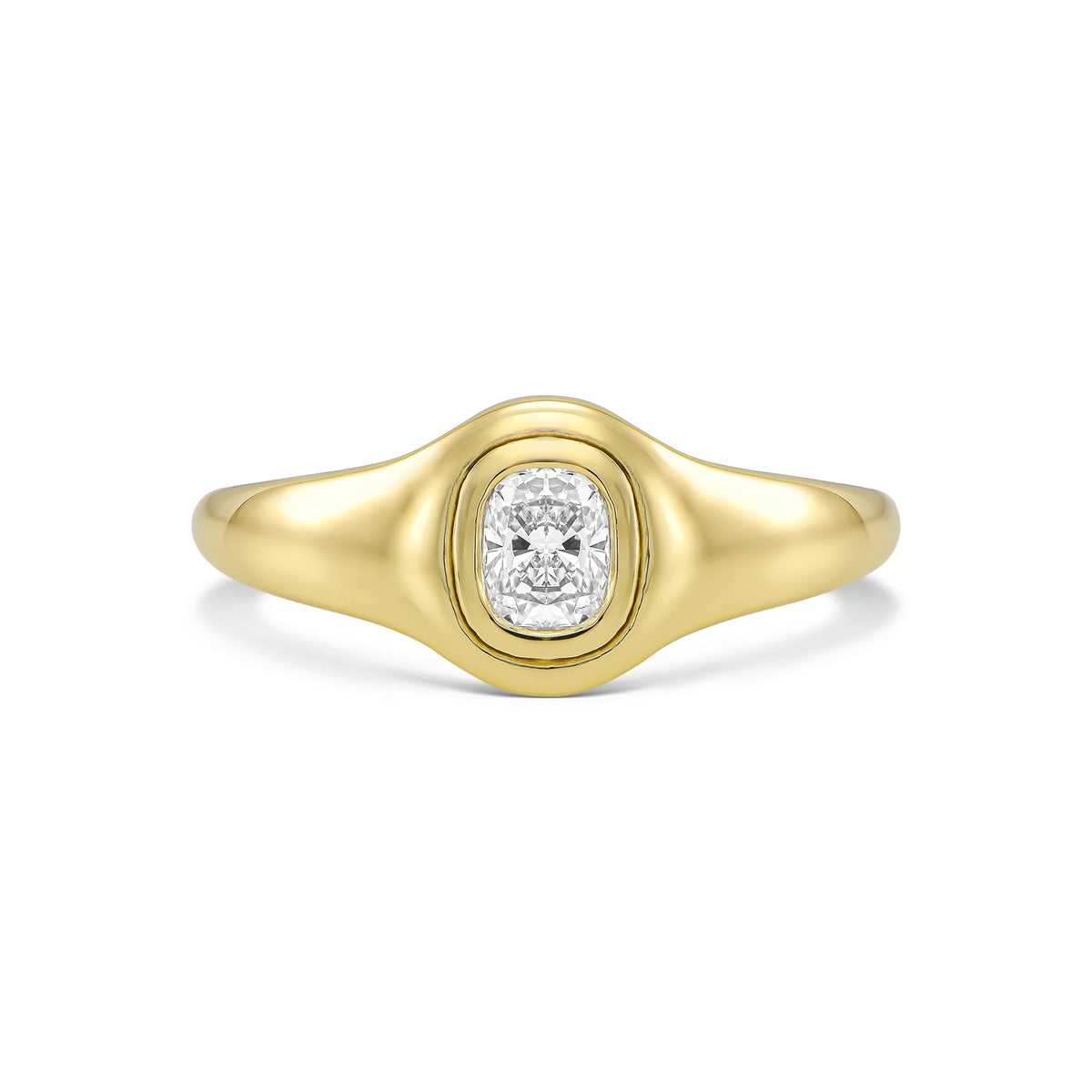 GOLDEN CUSHION RING