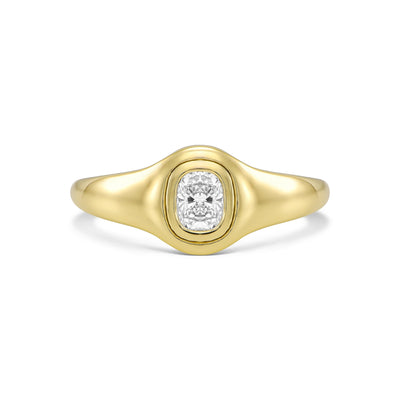 GOLDEN CUSHION RING