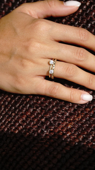 SHELLY BLACK DIAMOND RING