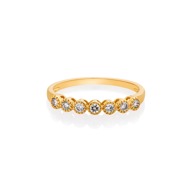 SHIRA WHITE DIAMOND RING, Packshot, Yellow Gold